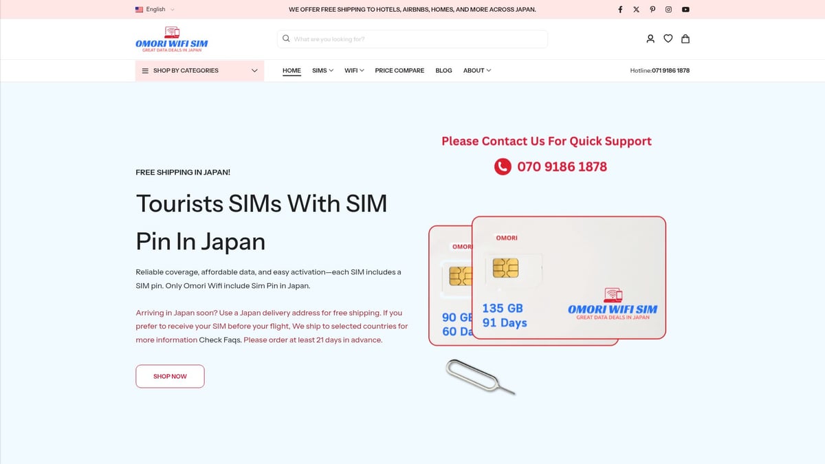 Top 7 Best Japan SIM Cards for Travelers in 2025 - OMORI WiFi SIM & eSIM