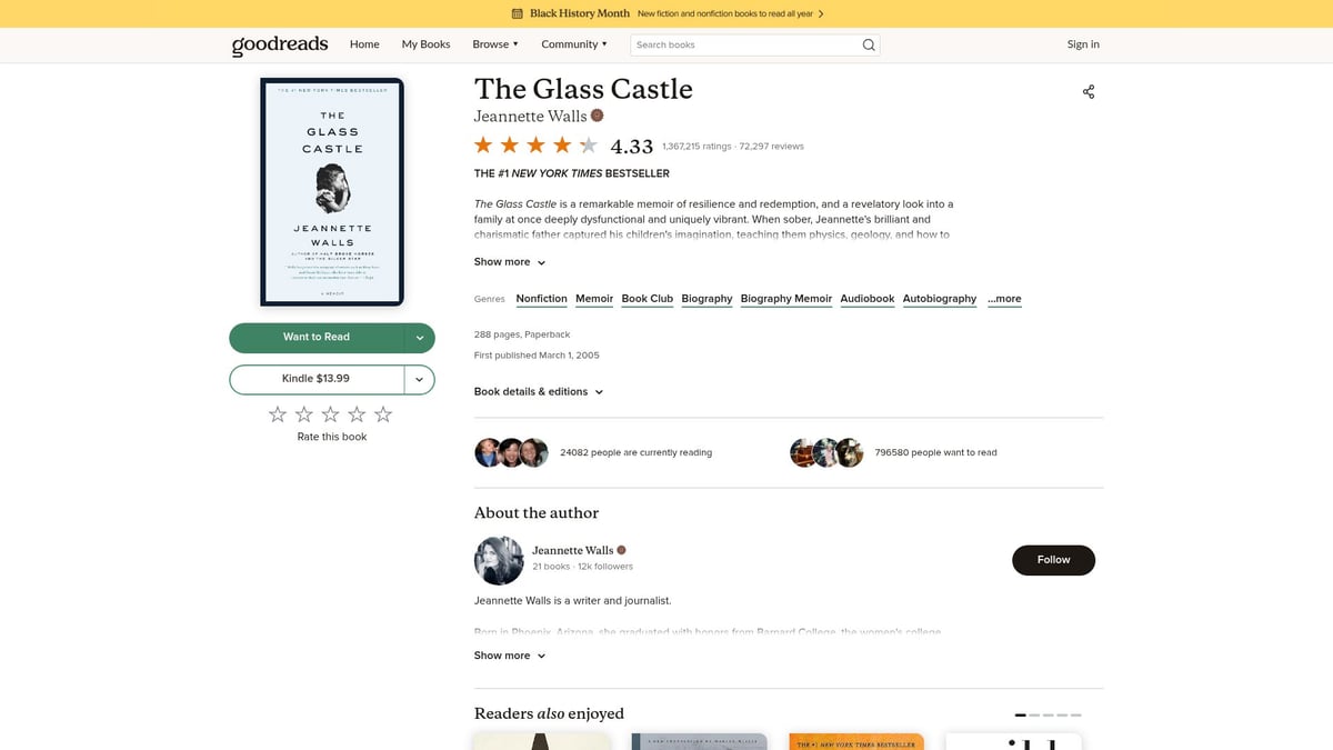 8 Empathy Books to Deepen Your Understanding in 2026 - The Glass Castle by Jeannette Walls