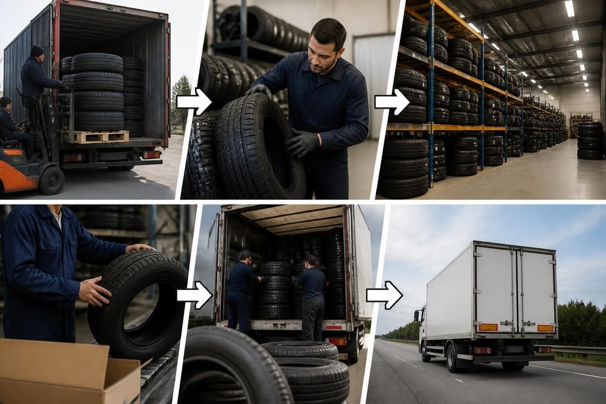 Wholesale Tires: A Complete Guide for Distributors 2026 3 Tire inventory flow