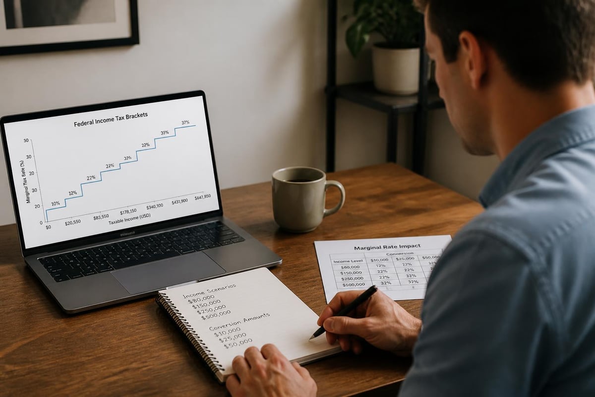 Tax bracket considerations for Roth conversions