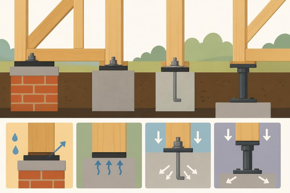 Foundation to frame connection