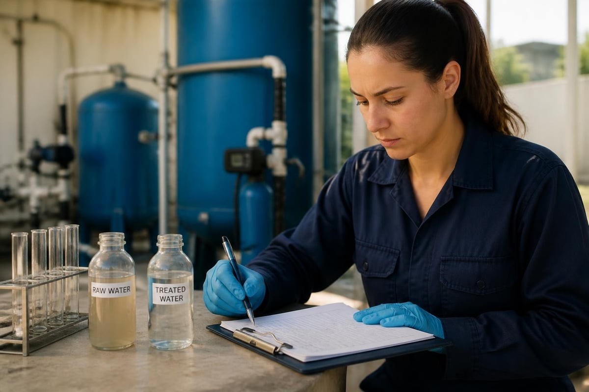 Water quality testing process