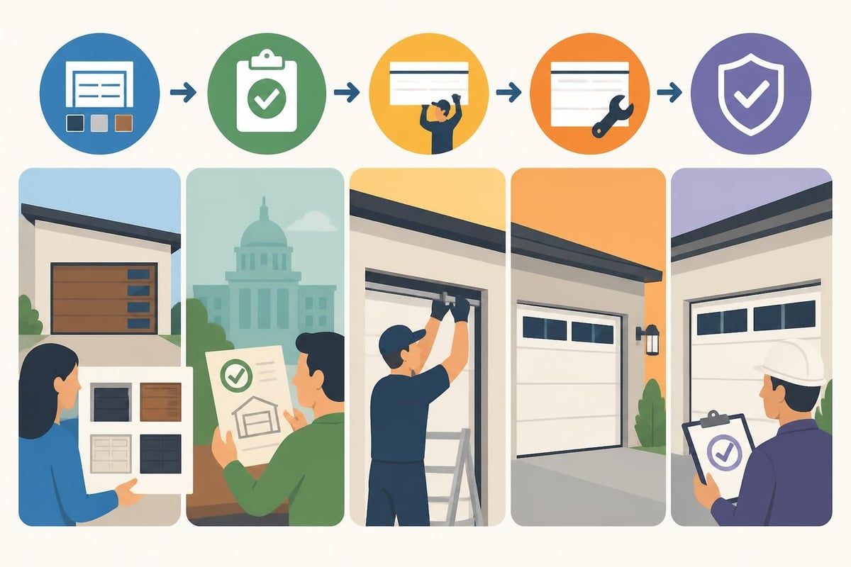 California Garage Door: Installation, Repair &Amp; Code Guide 3 Permit And Installation Workflow