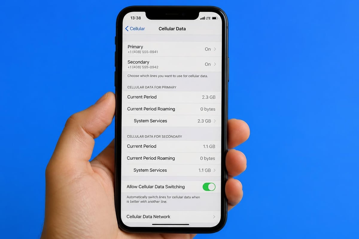 IPhone 11 dual SIM settings