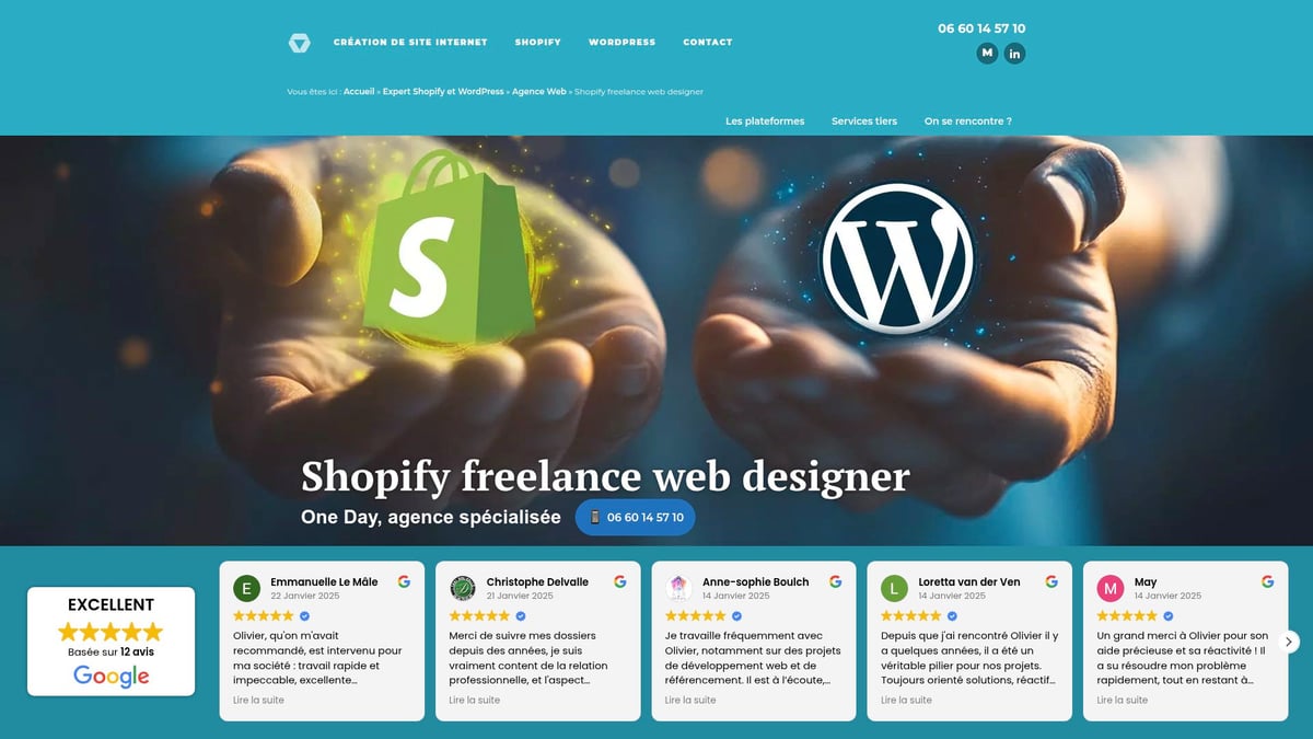 Top 7 Designer Shopify Incontournables à Suivre en 2026 - One Day