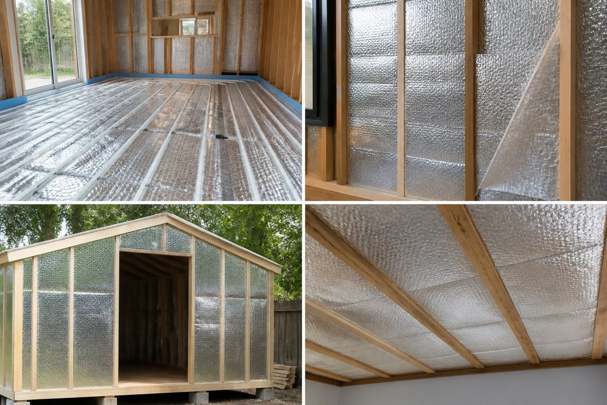 Bubble wrap insulation installation locations