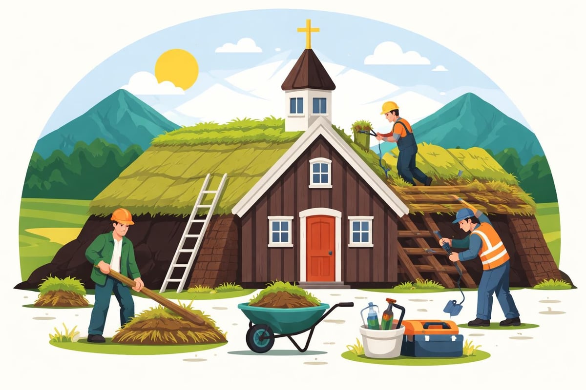 Grafarkirkja restoration process