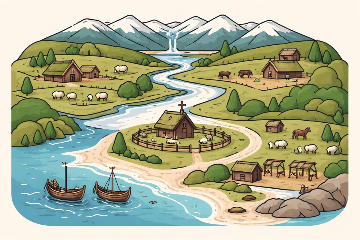 North Iceland settlement patterns