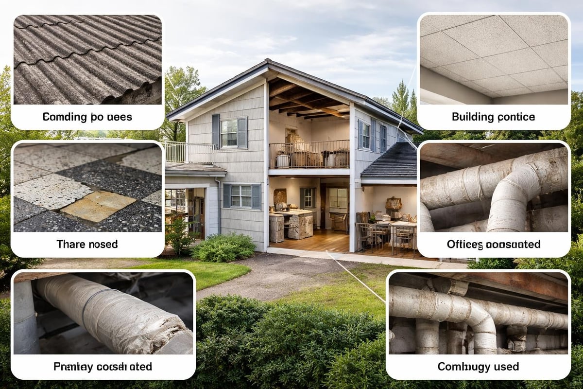 Asbest-Anwendungsbereiche