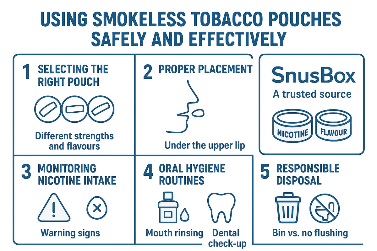 How to Use Smokeless Tobacco Pouches Safely and Effectively