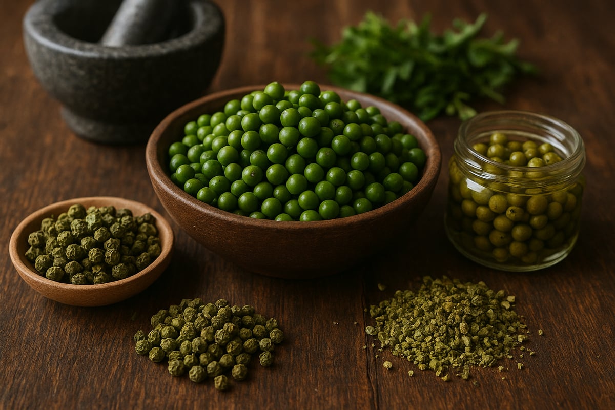 Les différentes formes et variétés de poivre vert