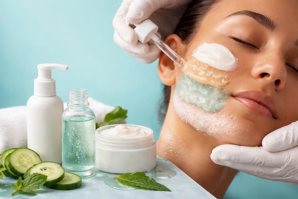 Facial treatment layers