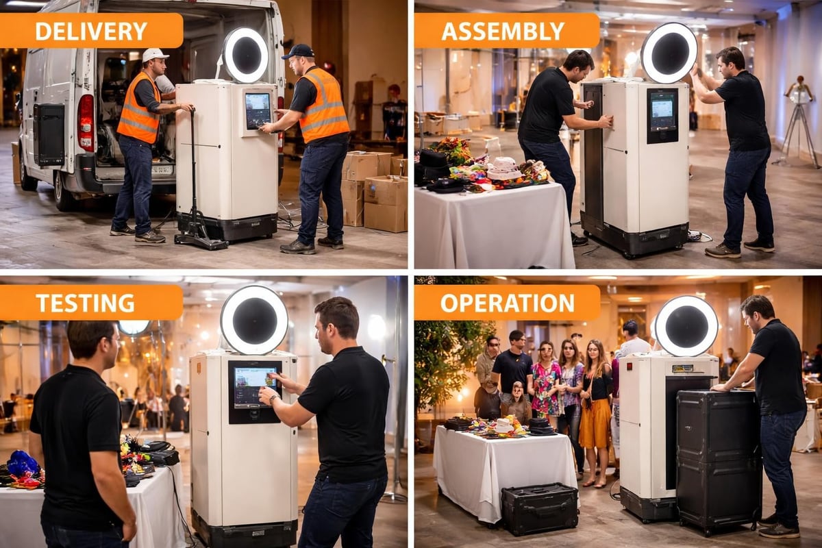 Box photo booth setup checklist