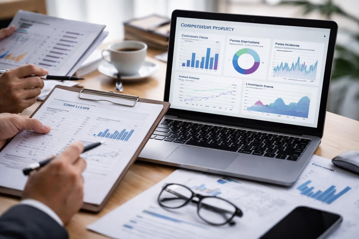 Patent monitoring dashboard
