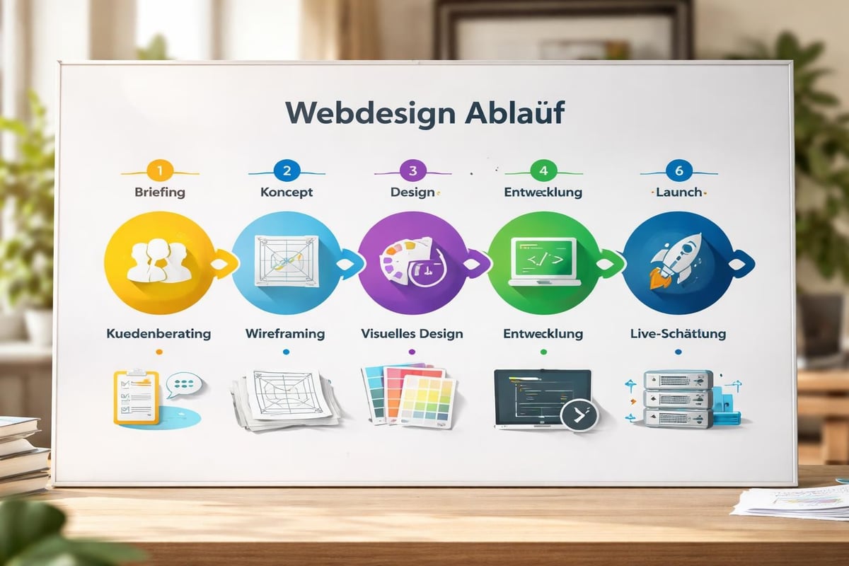 Webdesign-Prozess von der Konzeption bis zum Launch