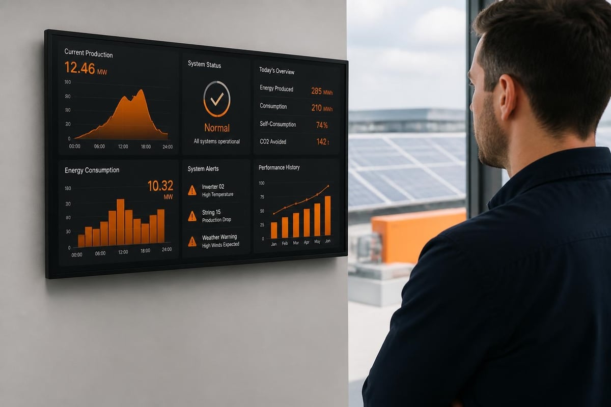 Solar monitoring dashboard