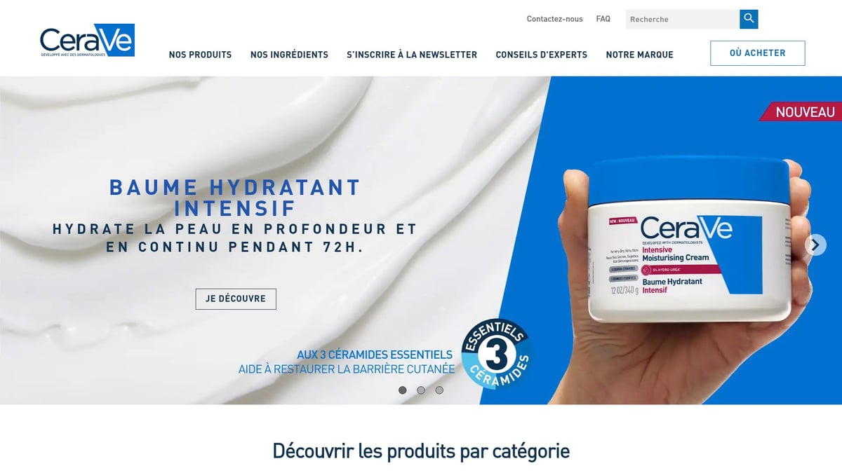 Liste Des Produits Cosmétiques Indispensables En 2025 - CeraVe Crème Hydratante Visage & Corps