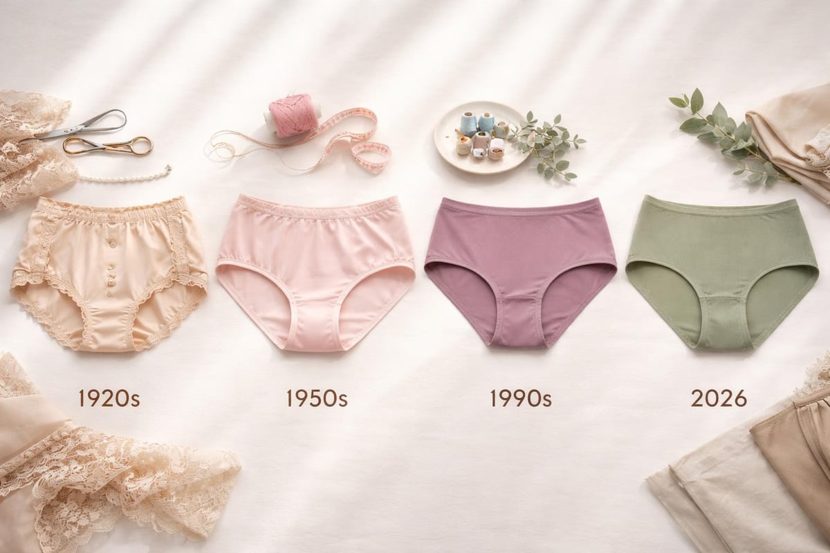 Pantie panty design evolution timeline