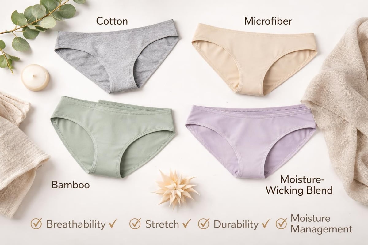 Pantie panty fabric comparison