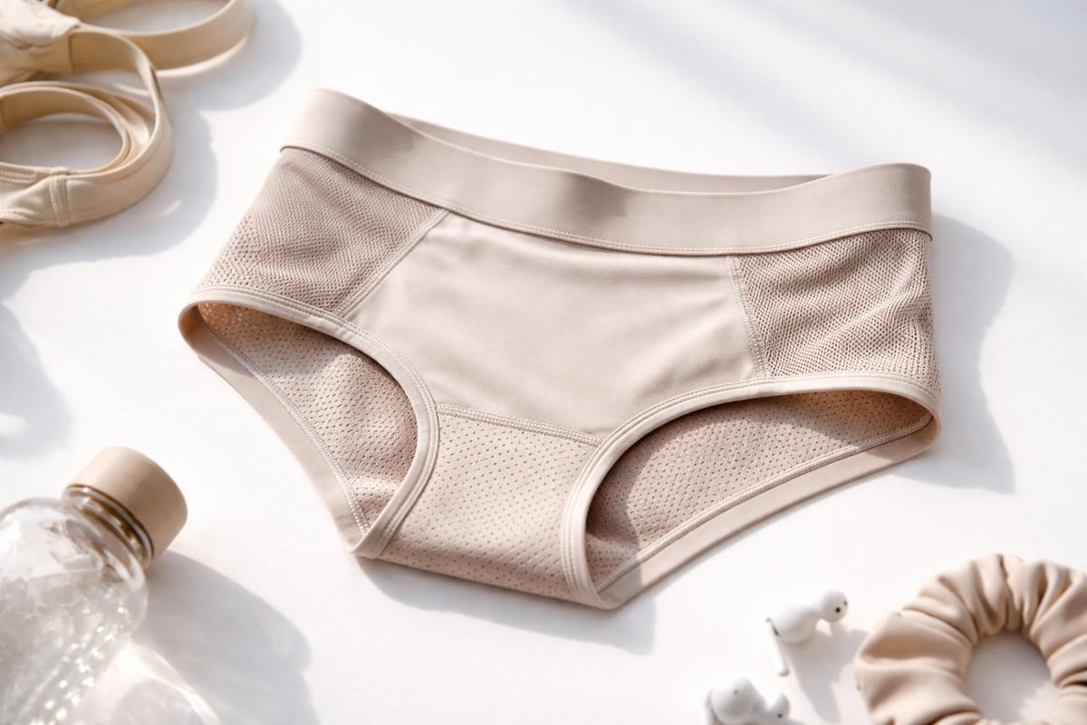 Athletic pantie panty features