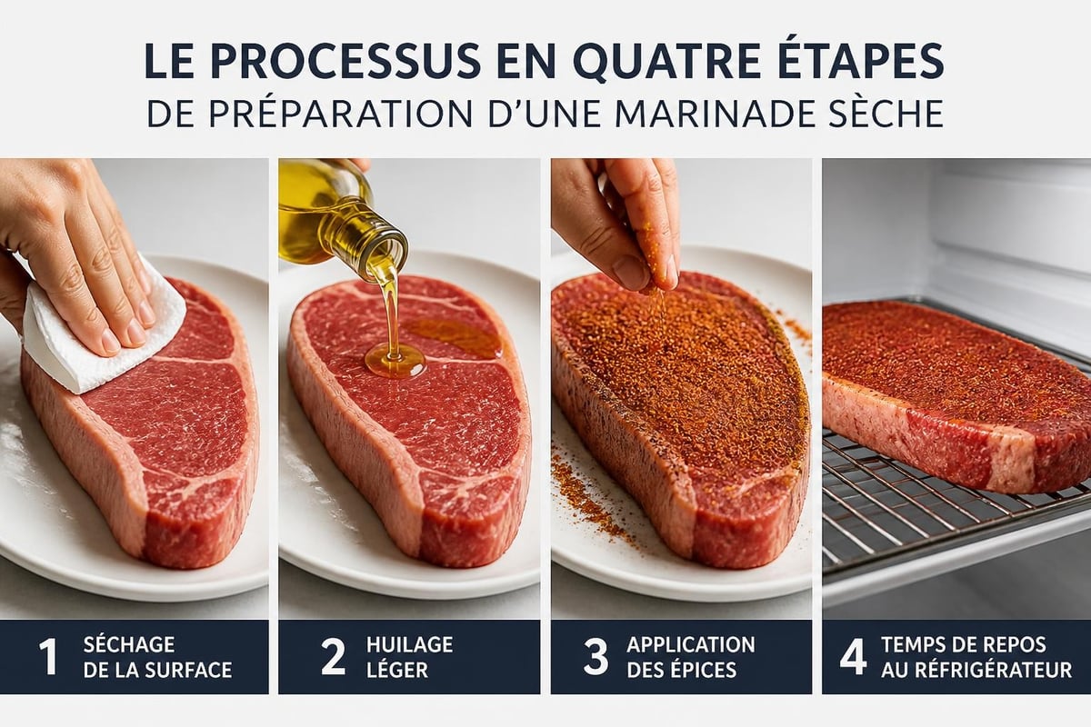 Application de marinade sèche