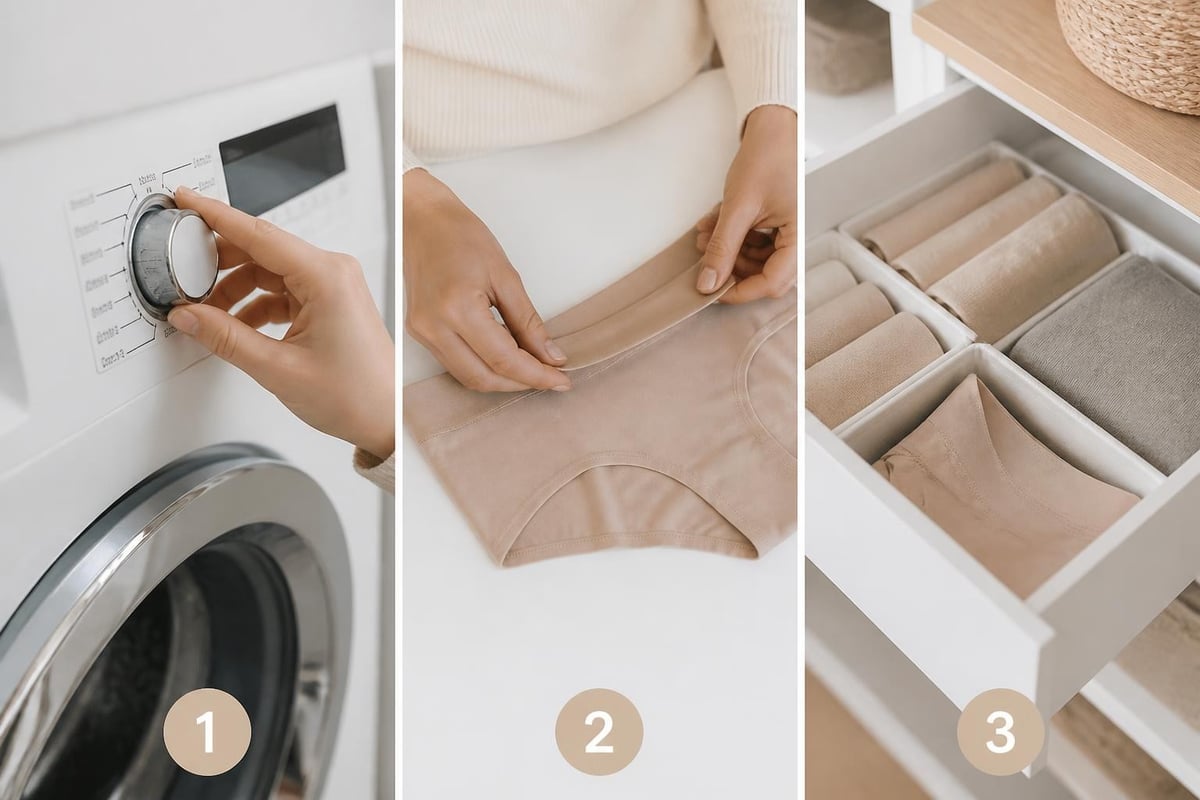Underwear care instructions
