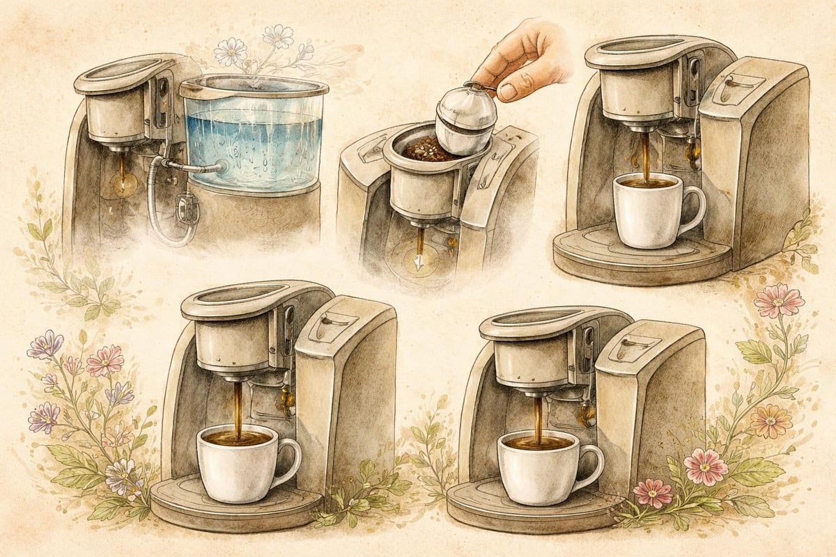 K-Cup brewing mechanism