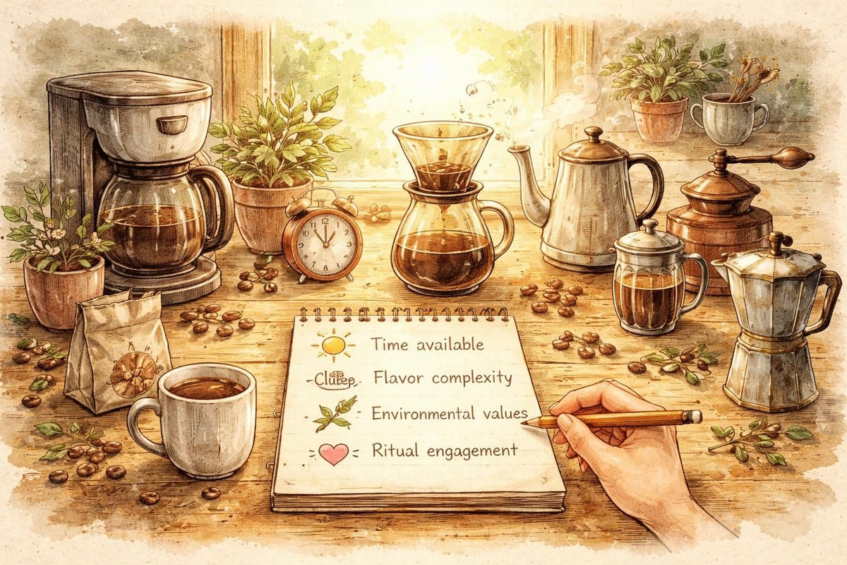 Morning coffee decision