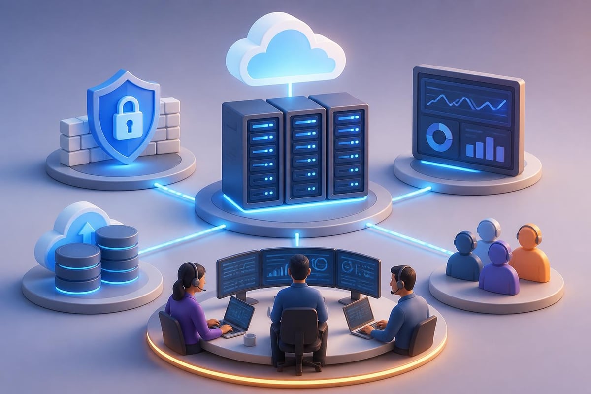 Managed hosting infrastructure components