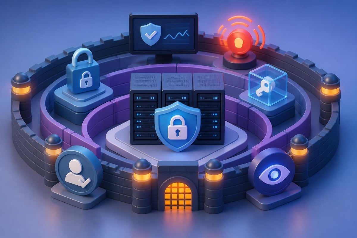 Security layers in managed hosting
