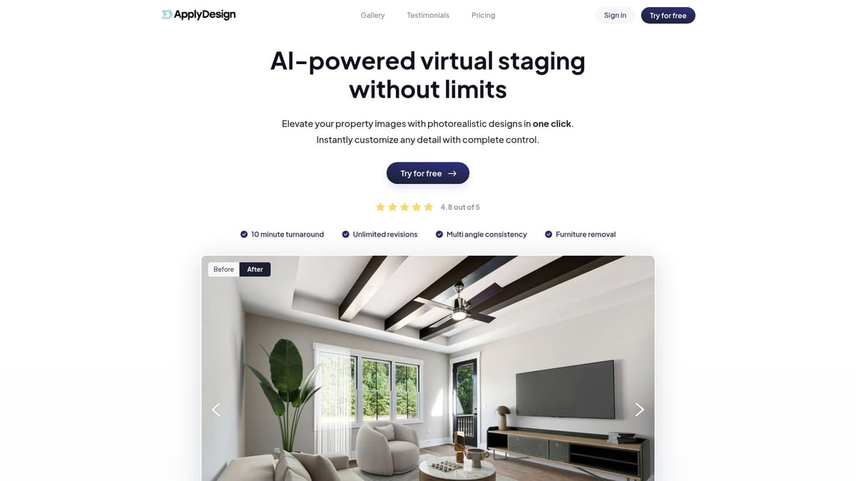 Top 7 Best Virtual Staging Solutions for 2026 - Apply Design