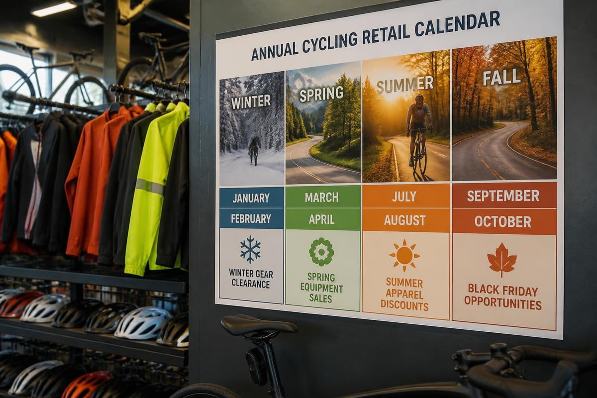 Seasonal cycling gear discount calendar