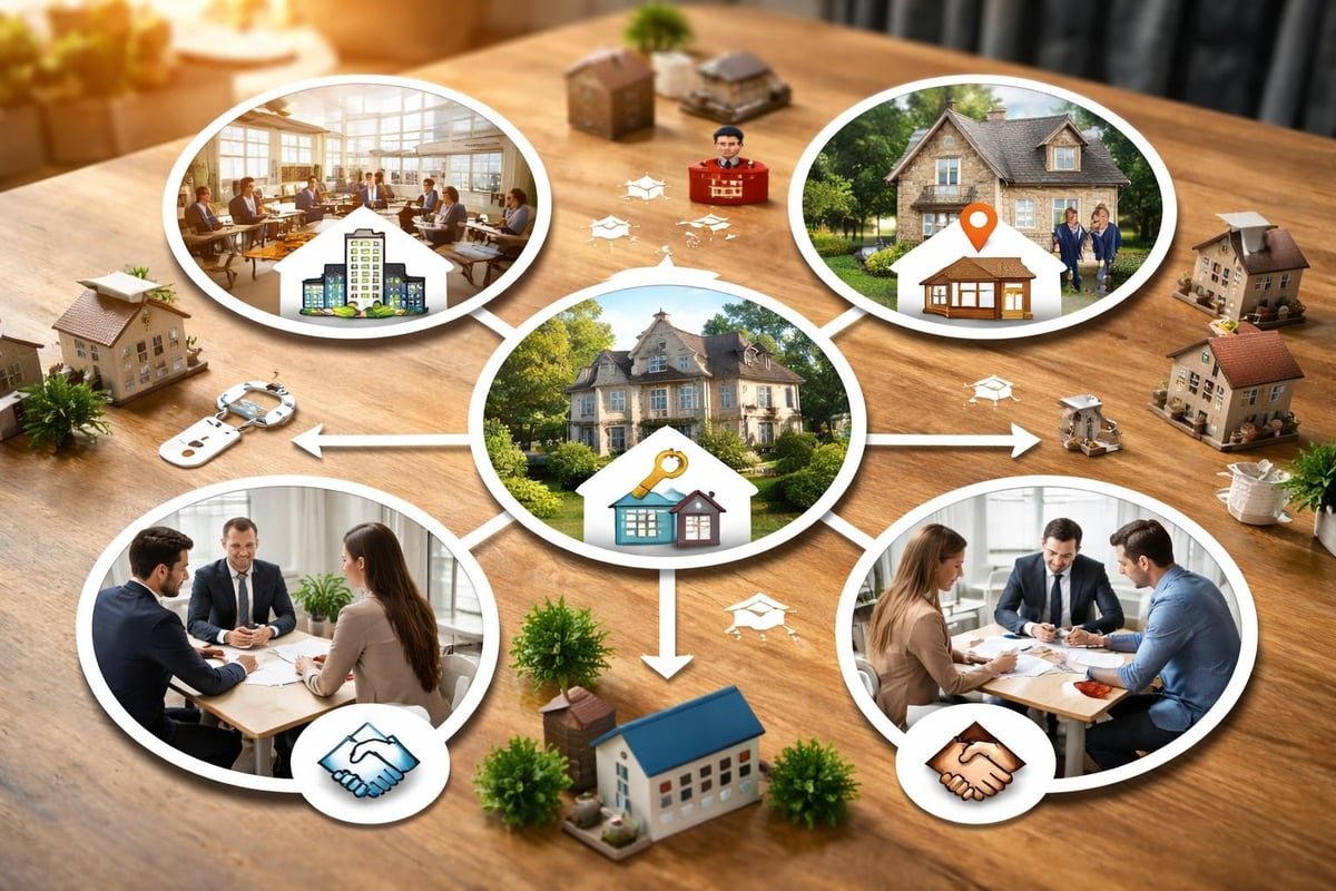 Types d'agences immobilières wallonnes