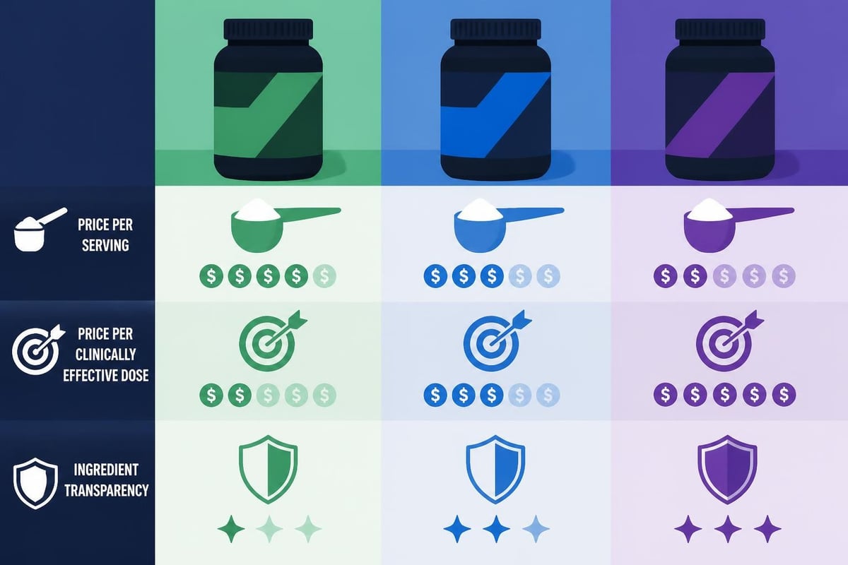 Pre workout supplement value calculation