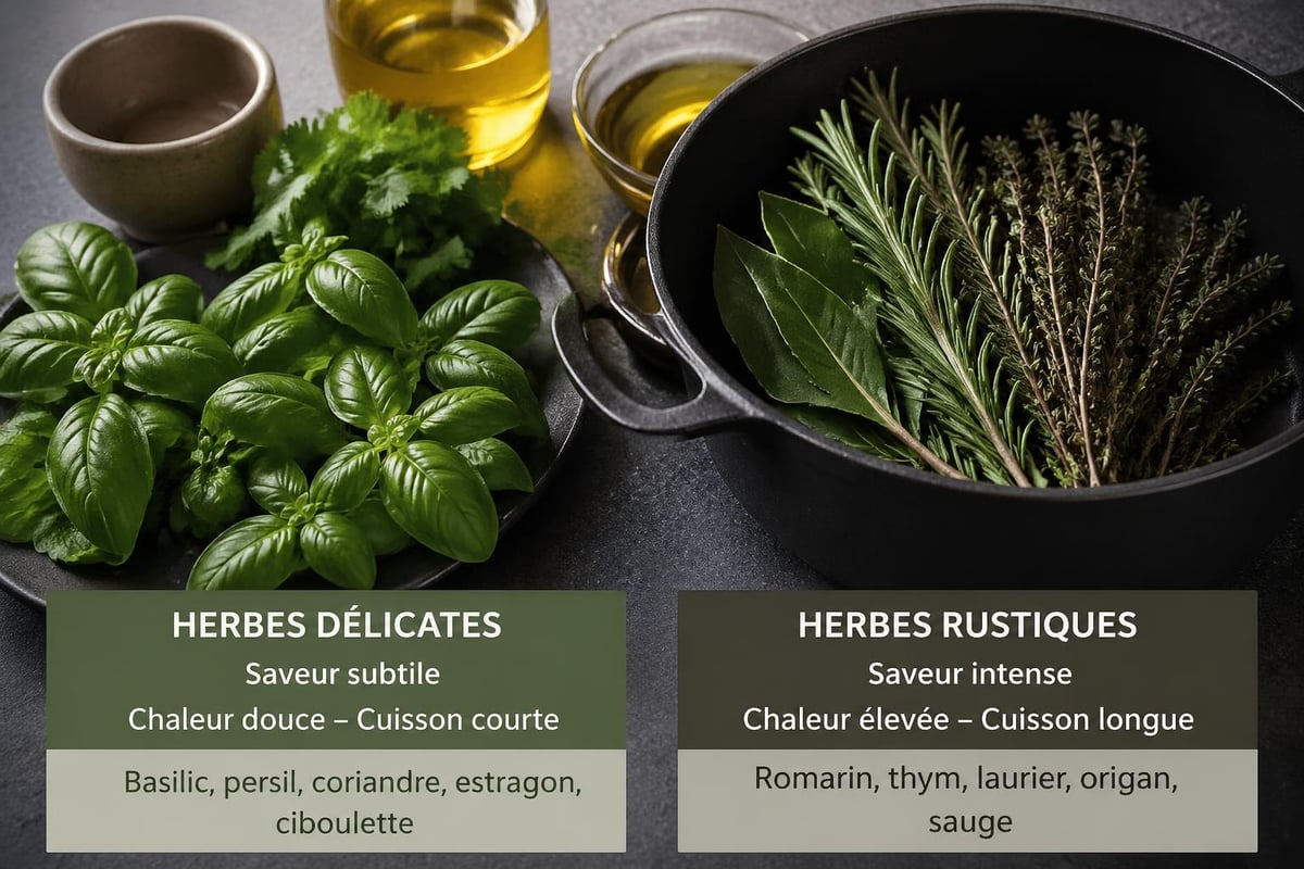 Classification des herbes aromatiques par intensité