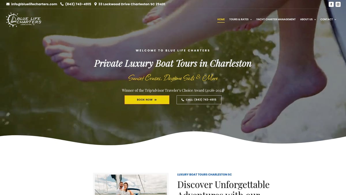 Charleston Sunset Boat Cruise Guide: Explore Magic in 2026 - Blue Life Charters: A Top Choice for Private Sunset Cruises
