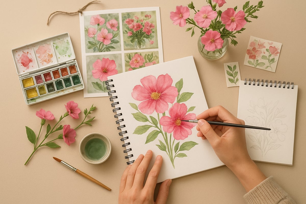 Step-by-Step Guide to Creating Flower Artwork
