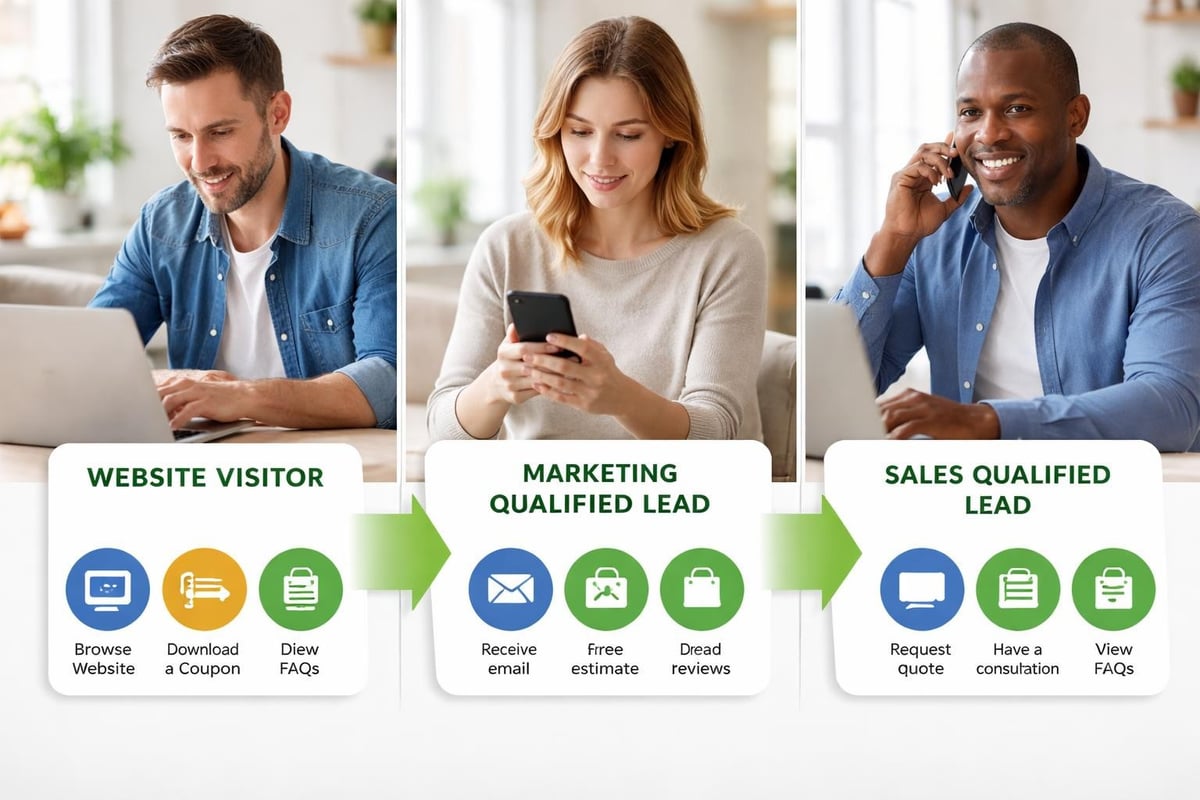 Lead qualification stages from awareness to sales ready
