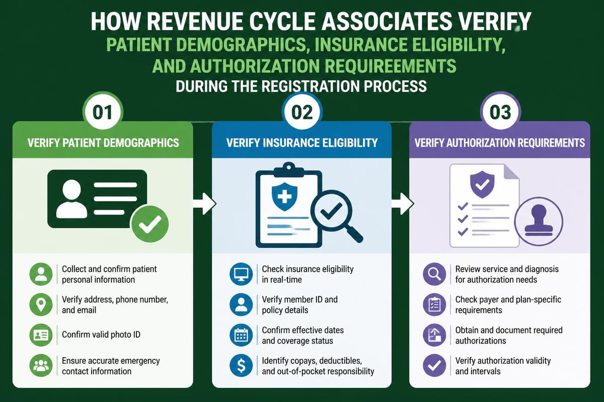 Patient registration and insurance verification workflow