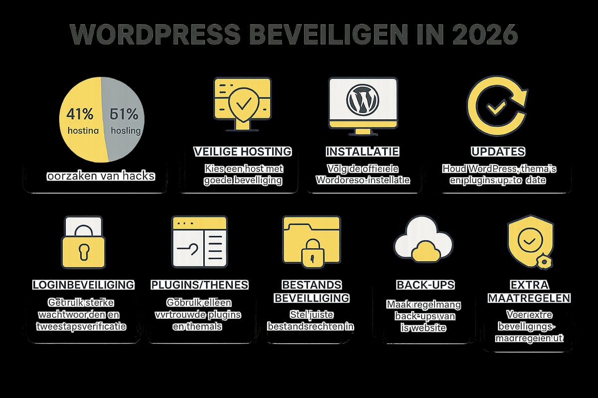 Stappenplan: WordPress beveiligen in 2026