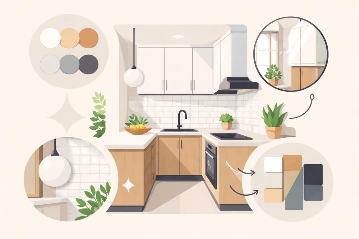 Farbgestaltung kleine Küche