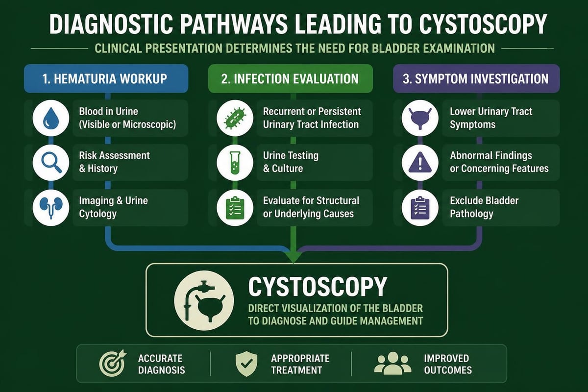 CPT 52000 clinical applications