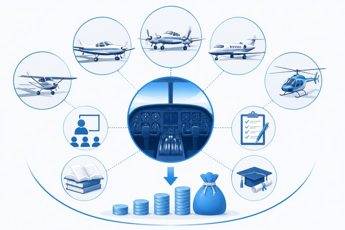 Cost breakdown for helicopter training