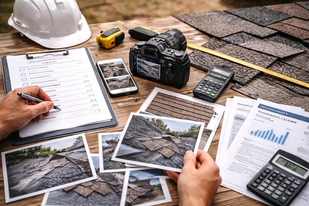 Storm damage assessment documentation process