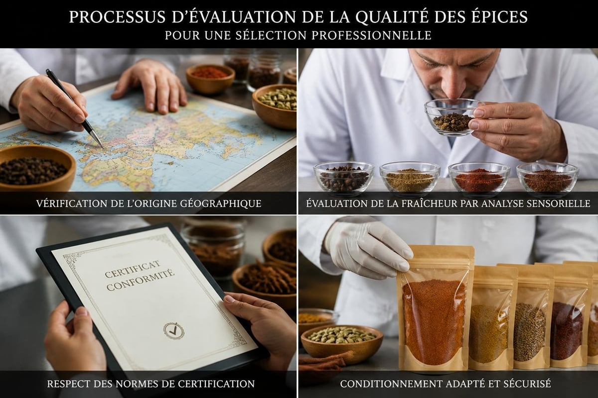 Critères de sélection des épices