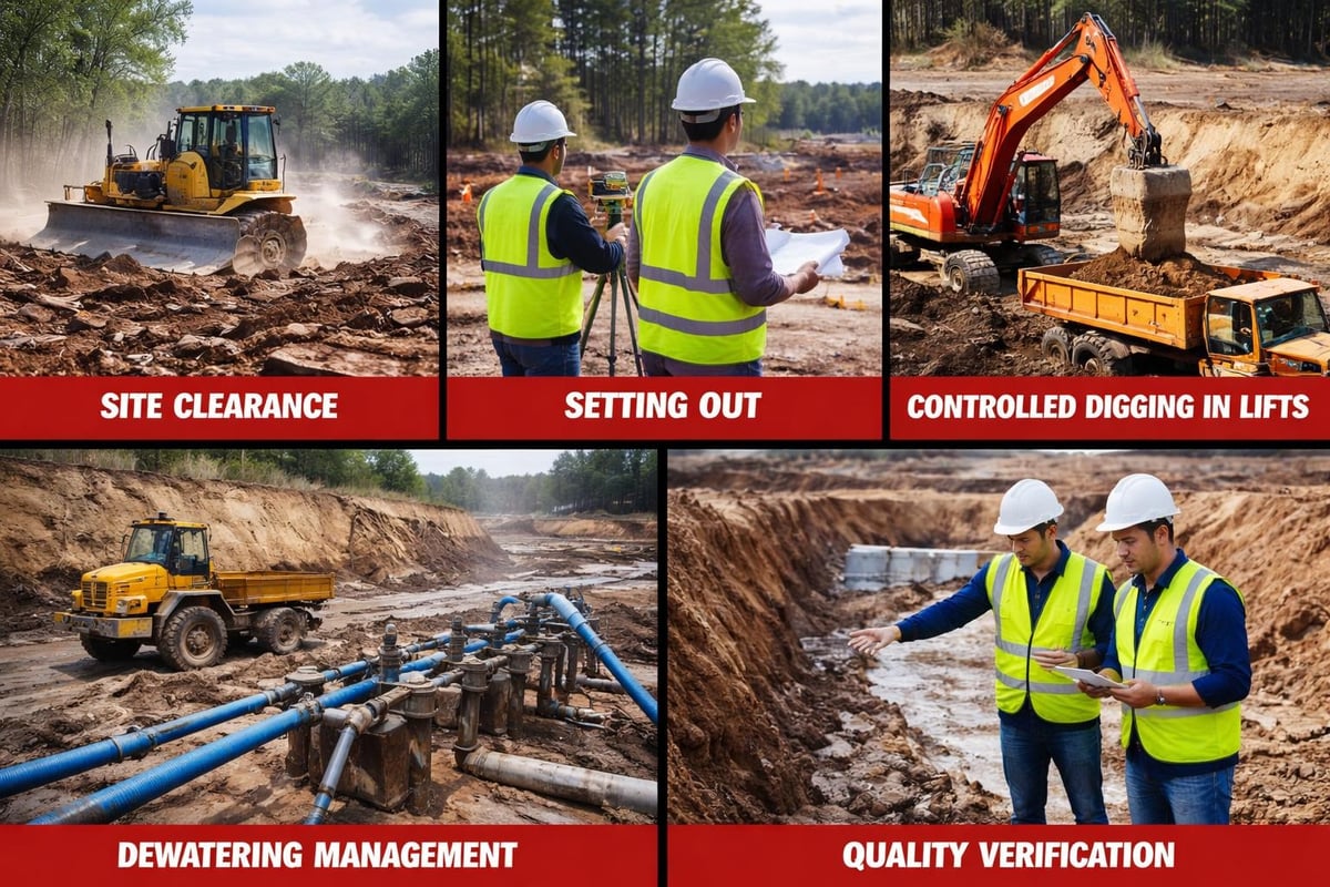 Excavation methodology workflow