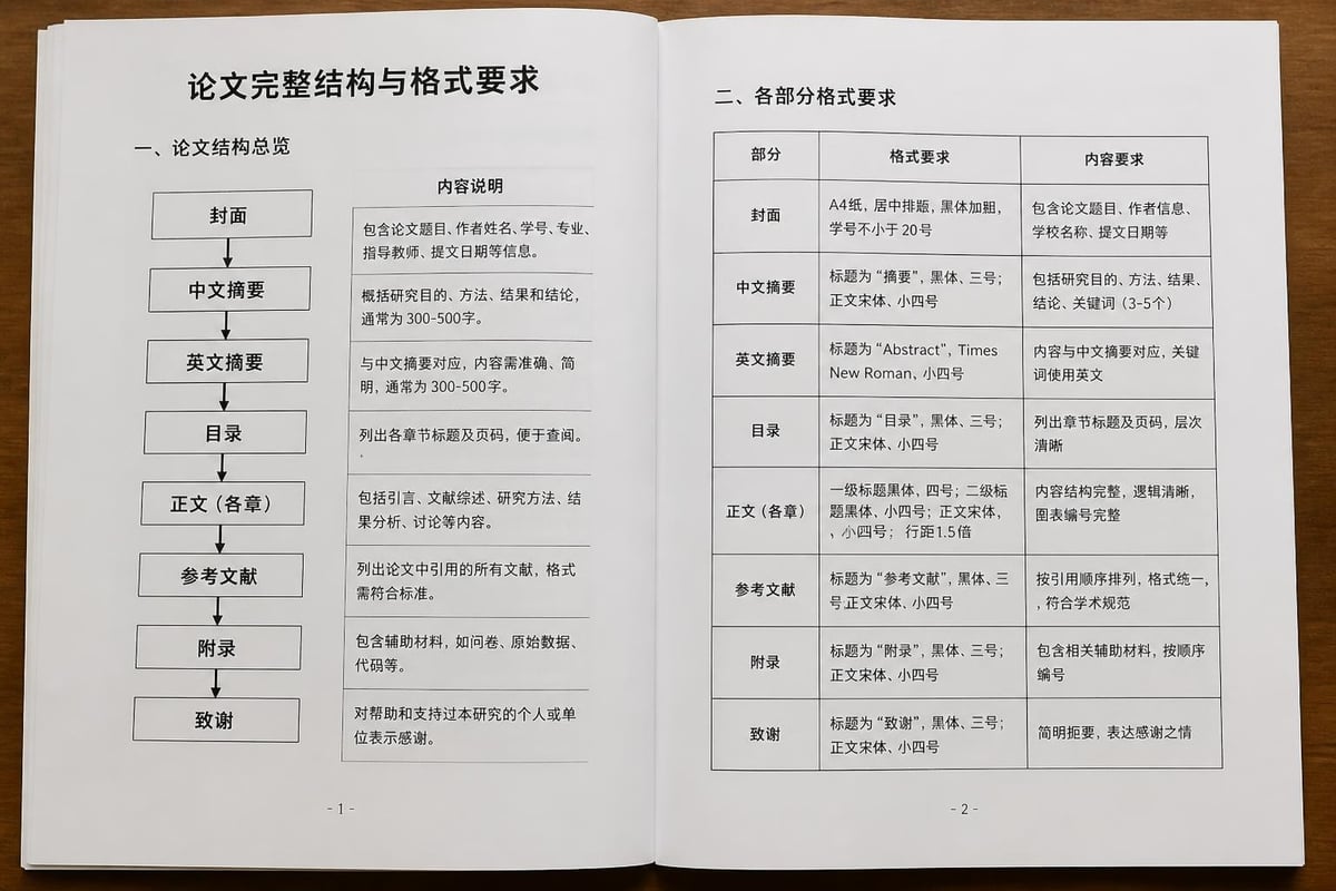 Thesis formatting checklist