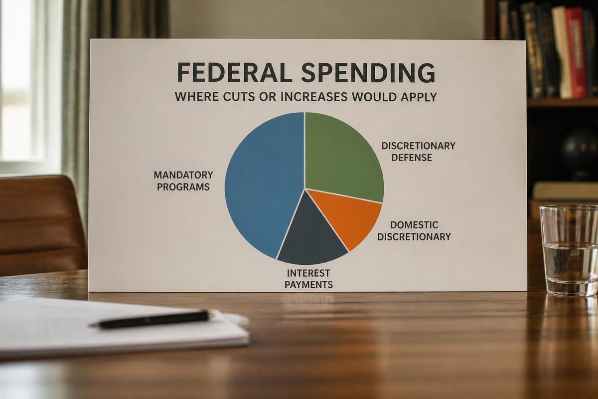 Federal budget composition by category