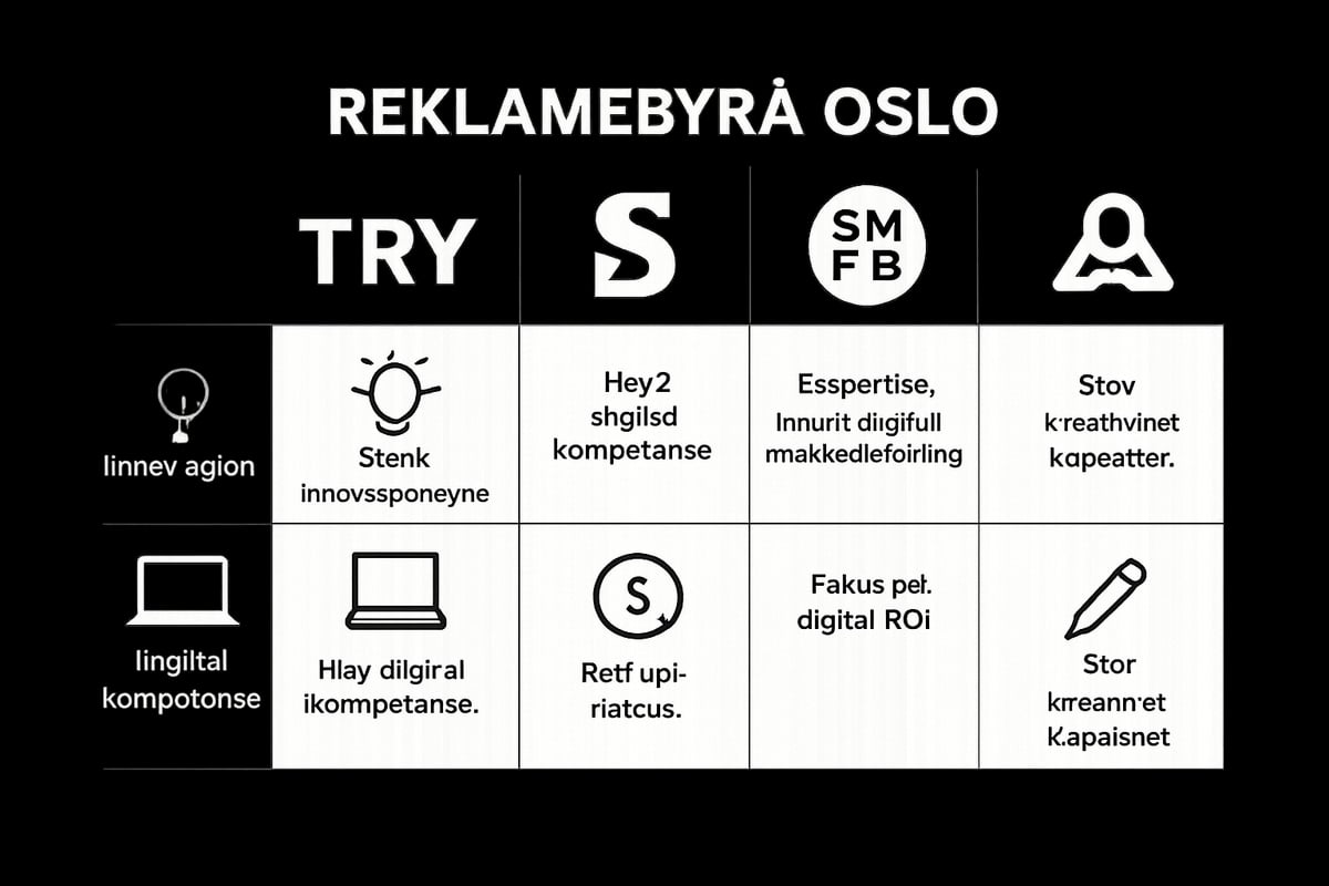7 smarte valg: Beste reklamebyrå Oslo 2025
