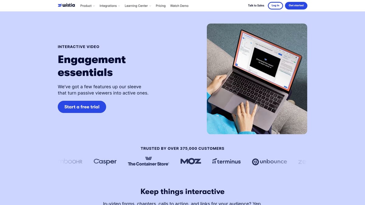 10 Inspiring SaaS Landing Designs to Boost Conversions in 2025 - Wistia Interactivity